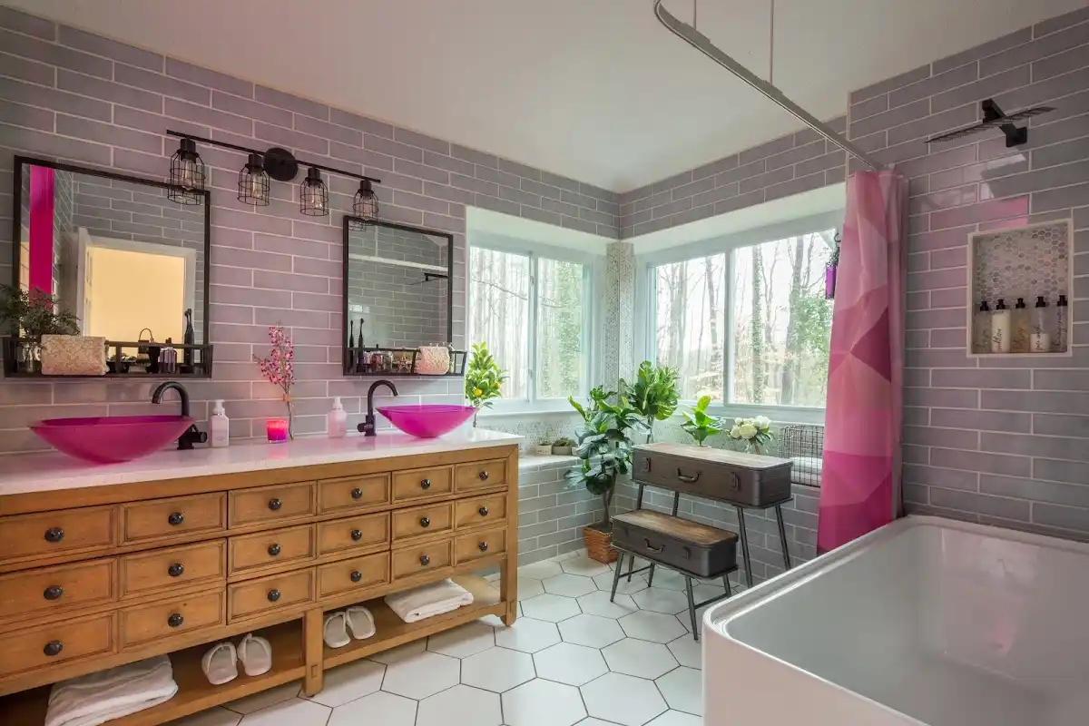Bathroom renovation after water damage restoration in Berthoud